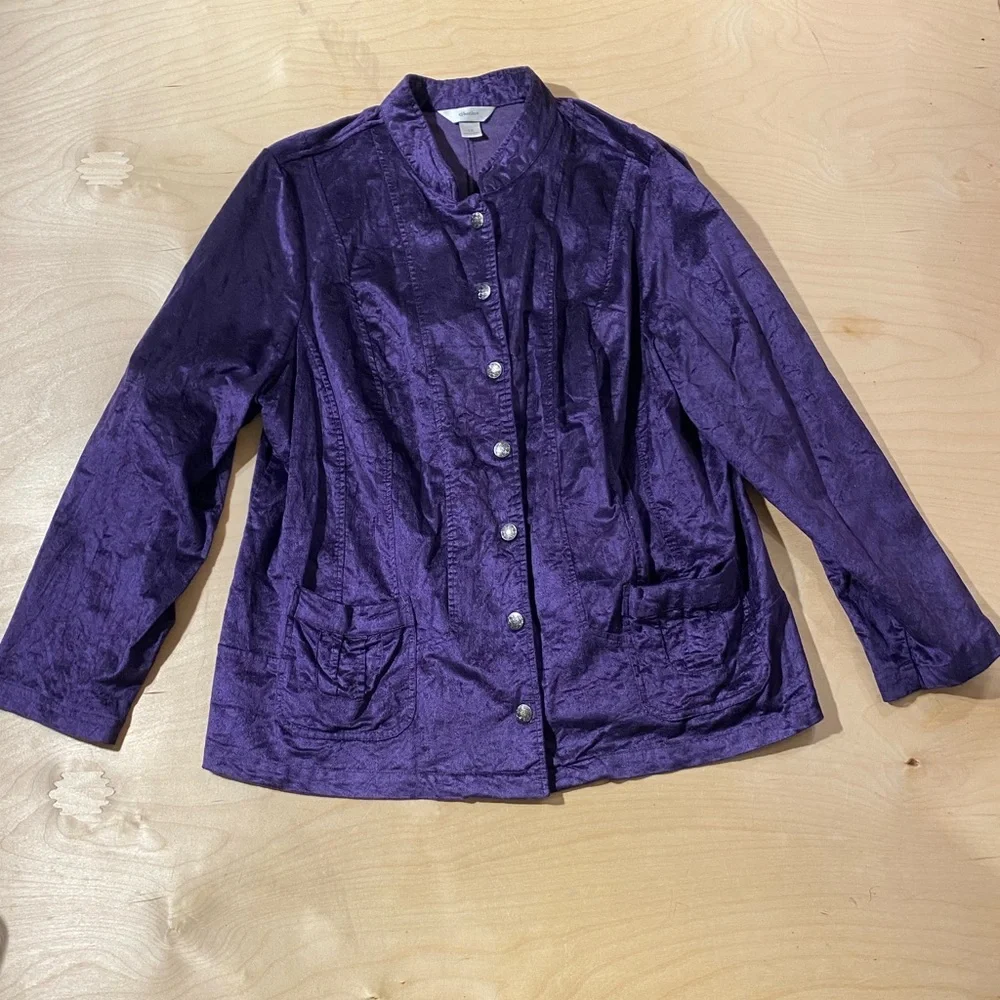 CJ Banks Rich Purple Blazer 1X (OG)